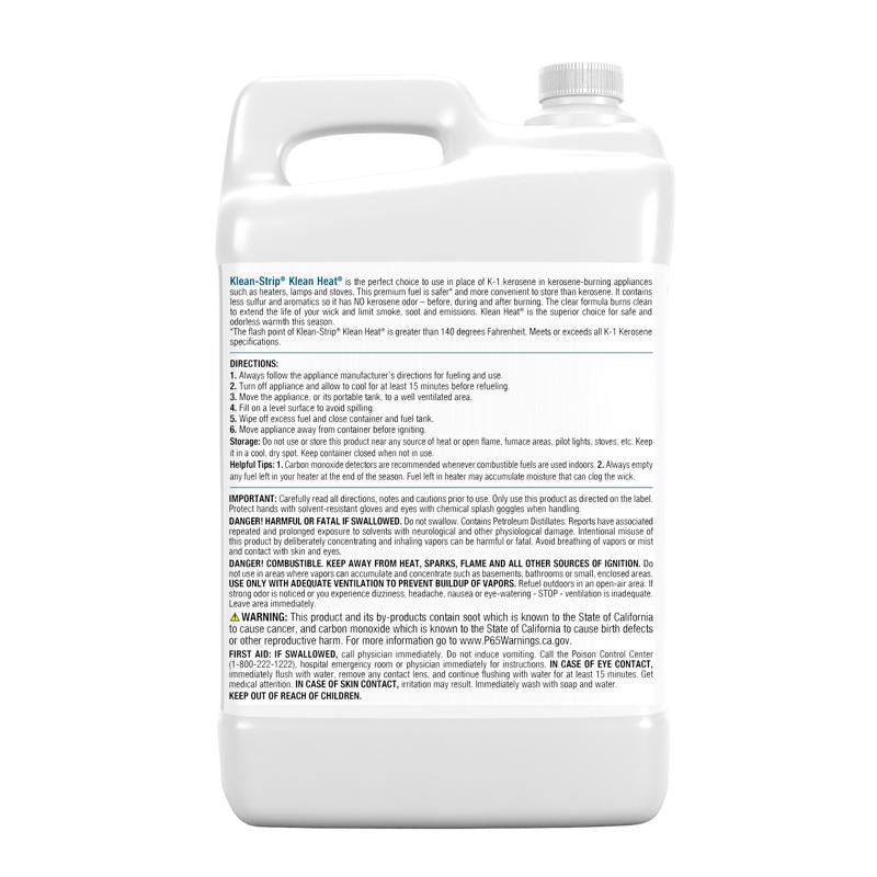Klean Strip Klean-Heat Petroleum Hydrocarbons Clean Burning Fuel 2.5 gal