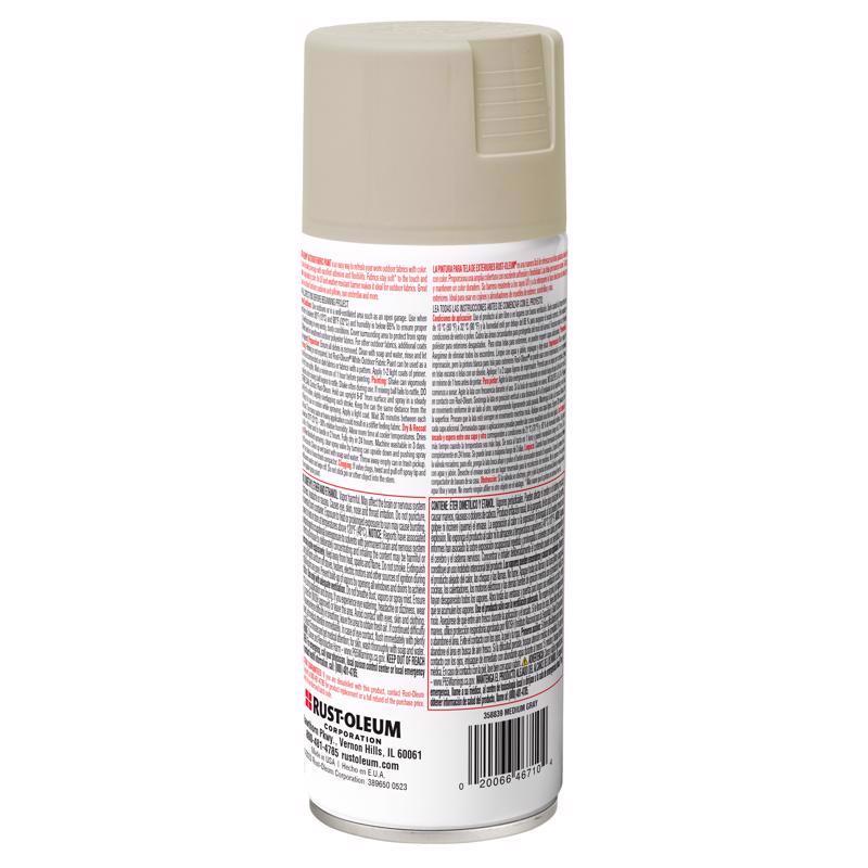 Rust-Oleum Flat Medium Gray Fabric Spray Paint 12 oz