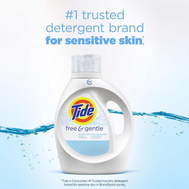 Tide HE Free & Gentle No Scent Detergent Liquid 42 fl. oz.