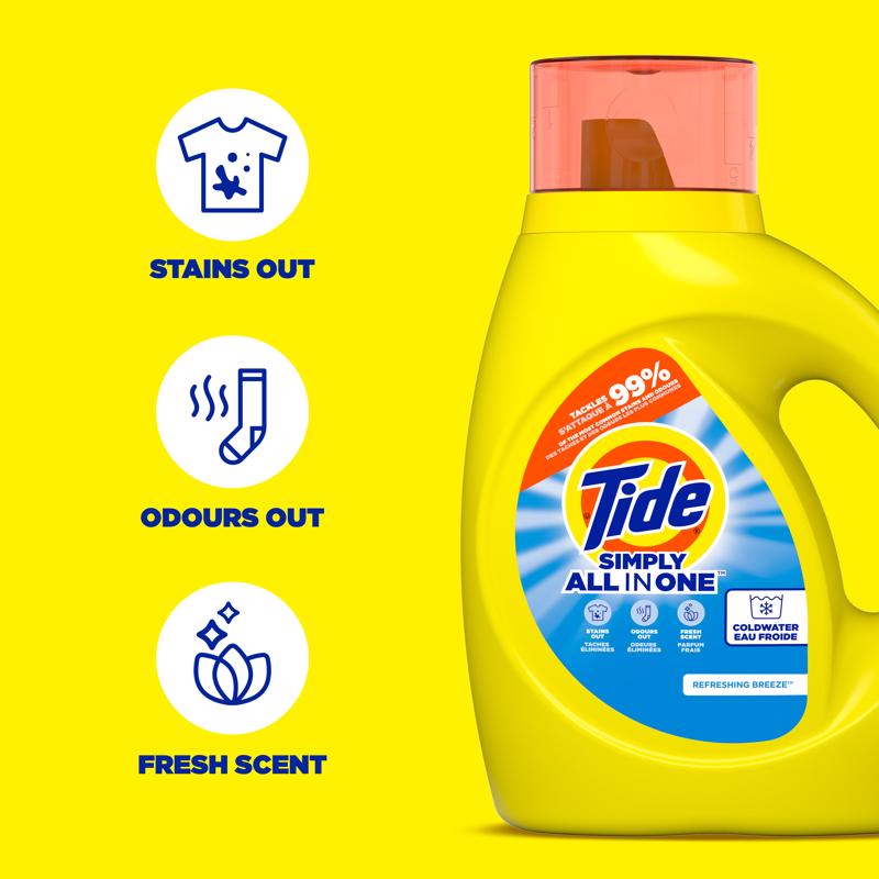 Tide Simply All In One Refreshing Breeze Scent Detergent Liquid 32 fl. oz.