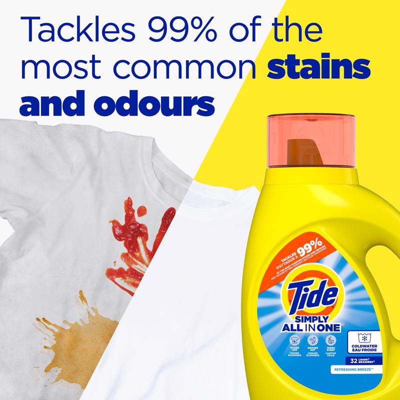 Tide Simply All In One Refreshing Breeze Scent Detergent Liquid 32 fl. oz.