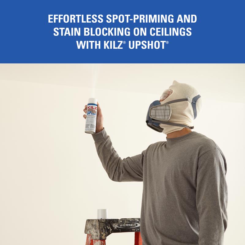 KILZ Up Shot White Flat Oil-Based Aerosol Primer/Sealer 10 oz