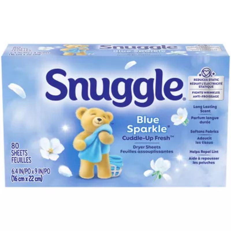 Snuggle Blue Sparkle Fresh Scent Fabric Softener Sheets