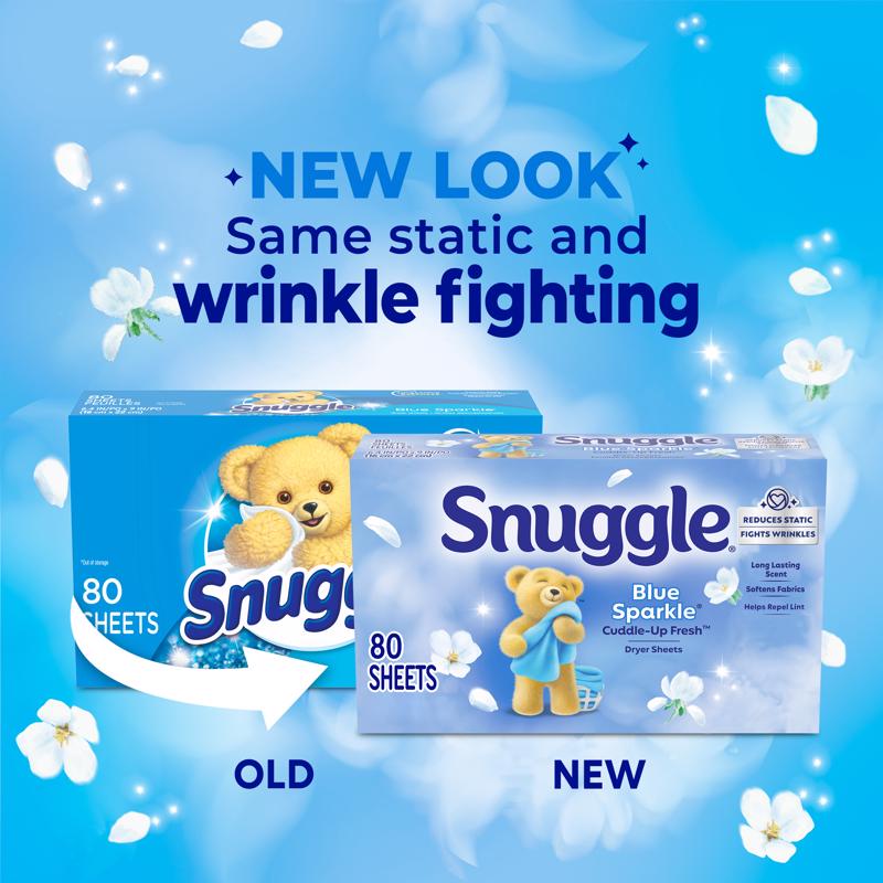 Snuggle Blue Sparkle Fresh Scent Fabric Softener Sheets