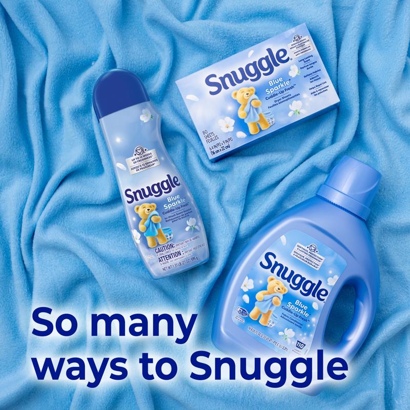 Snuggle Blue Sparkle Fresh Scent Fabric Softener Sheets