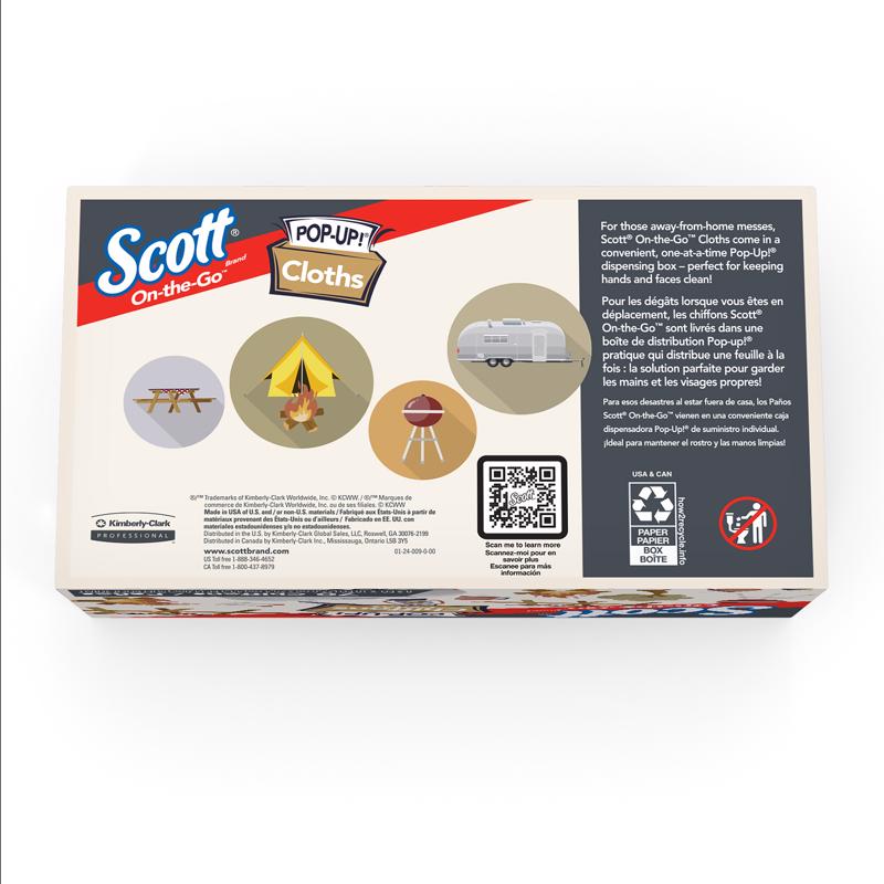 Scott On-the-Go Cleaning Cloth 9 in. W X 10 in. L 70 ct