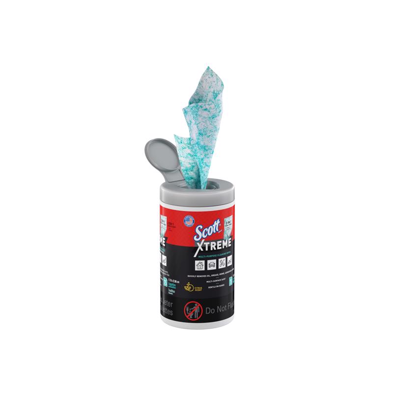 Scott Xtreme Cleaning Wipes 7 in. W X 9 in. L 75 wipes