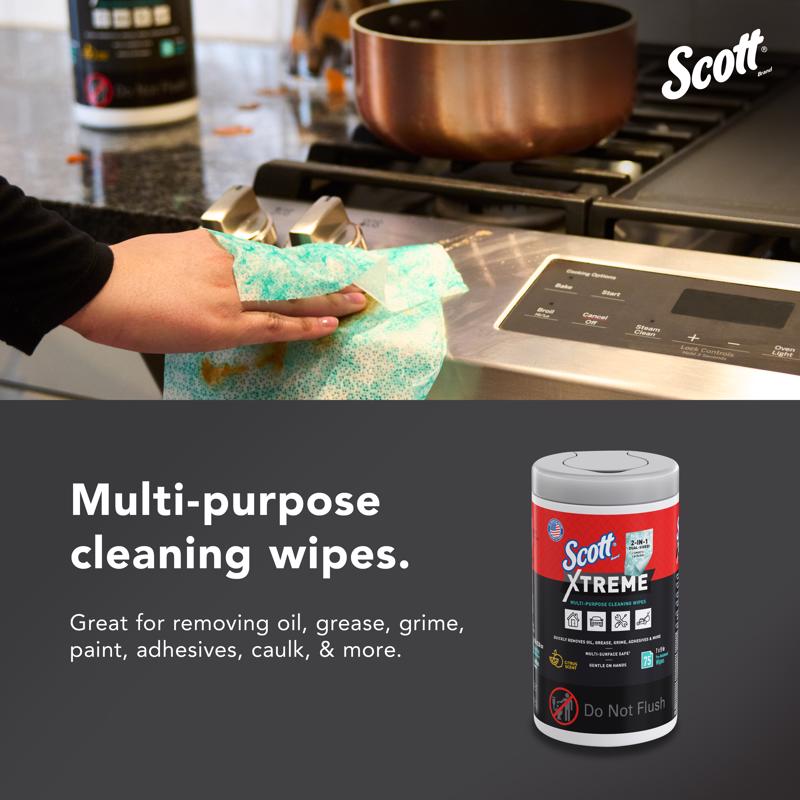 Scott Xtreme Cleaning Wipes 7 in. W X 9 in. L 75 wipes