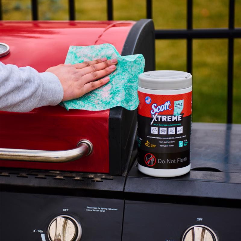 Scott Xtreme Cleaning Wipes 7 in. W X 9 in. L 75 wipes