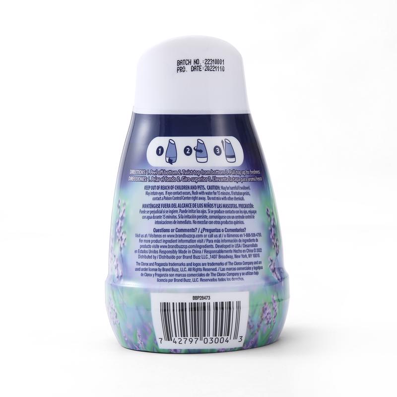 Clorox Fraganzia Lavender Scent Air Freshener 6 oz Gel