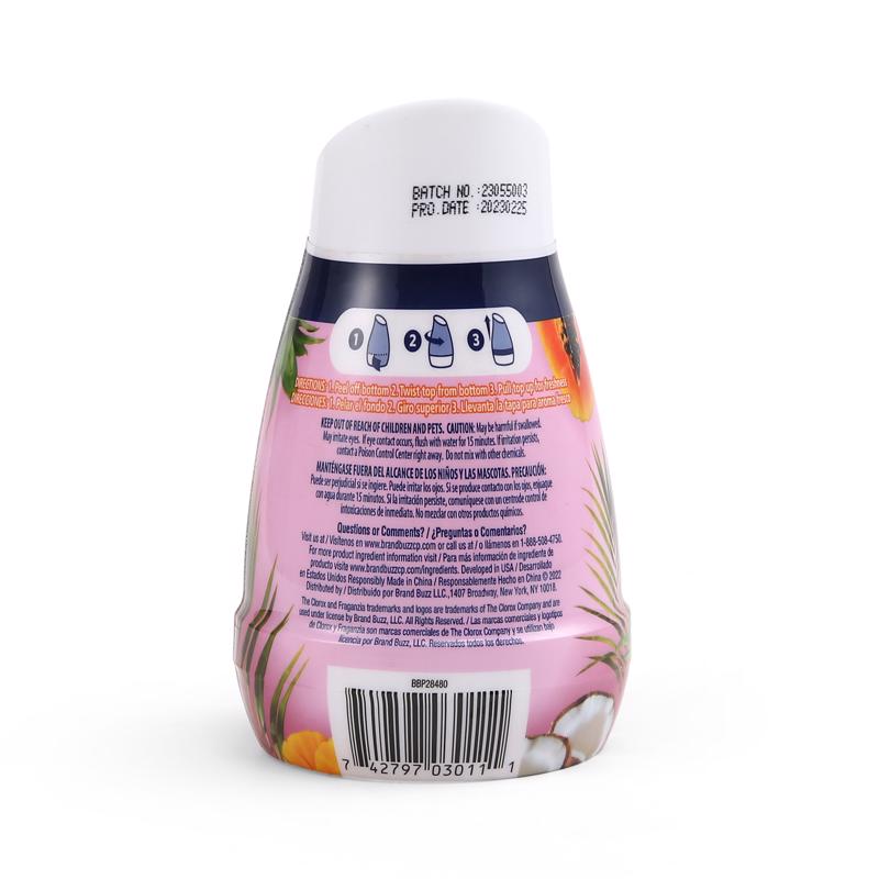 Clorox Fraganzia Island Escape Scent Air Freshener 6 oz Gel