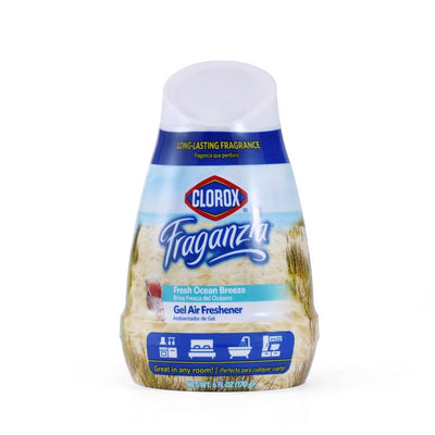 Clorox Fraganzia Fresh Ocean Breeze Scent Air Freshener 6 oz Gel