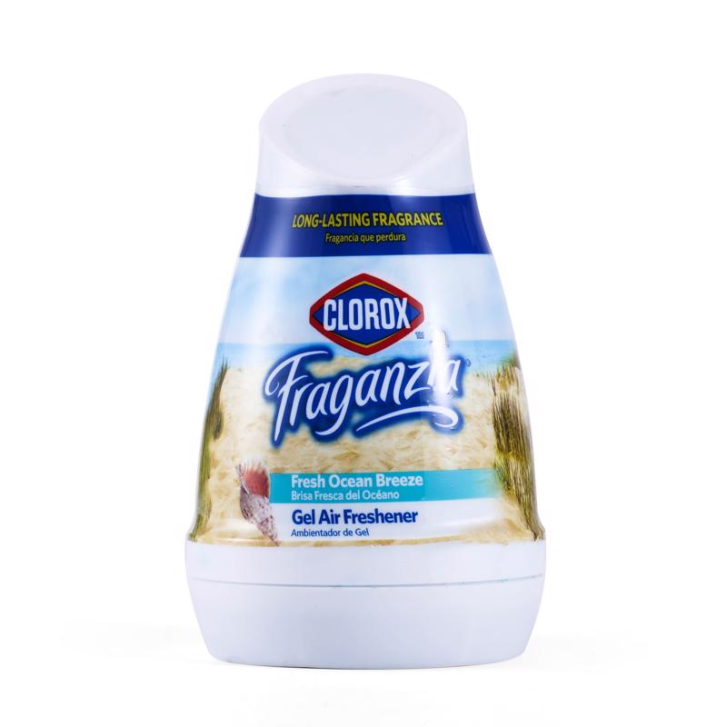 Clorox Fraganzia Fresh Ocean Breeze Scent Air Freshener 6 oz Gel