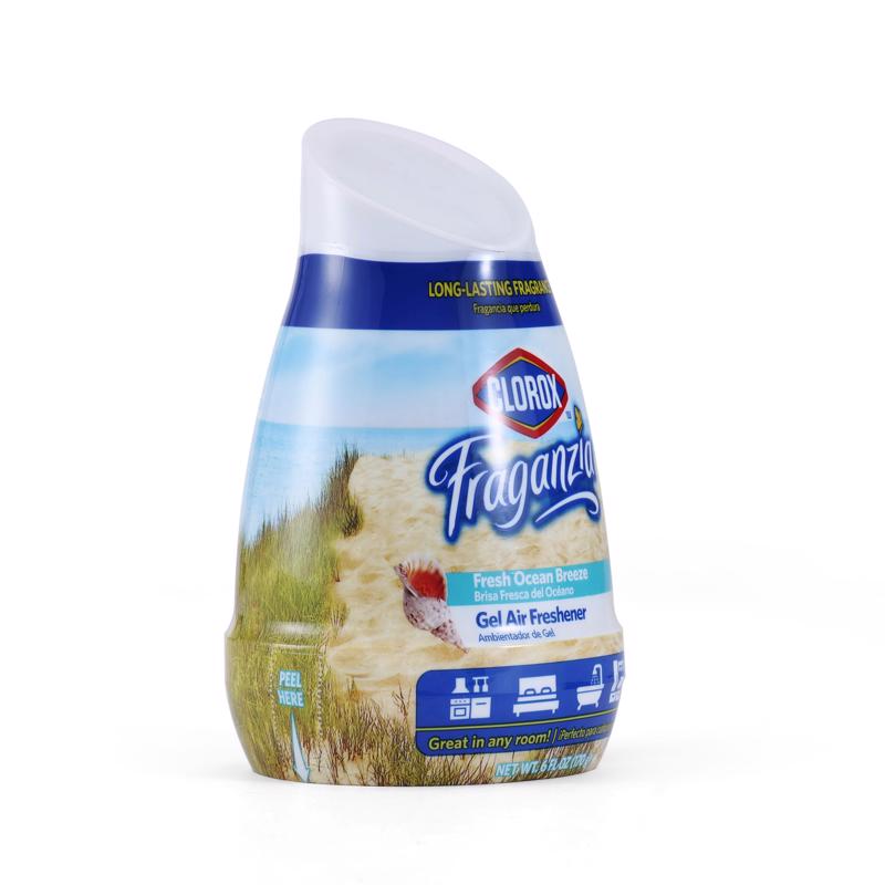 Clorox Fraganzia Fresh Ocean Breeze Scent Air Freshener 6 oz Gel