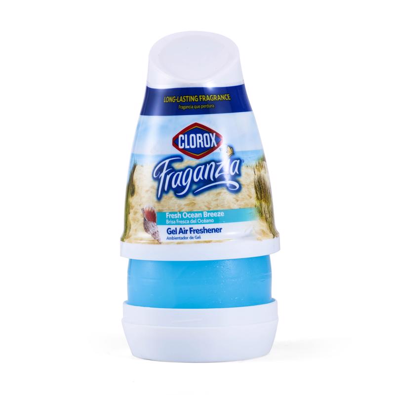 Clorox Fraganzia Fresh Ocean Breeze Scent Air Freshener 6 oz Gel