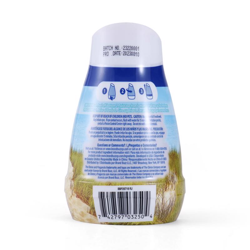 Clorox Fraganzia Fresh Ocean Breeze Scent Air Freshener 6 oz Gel