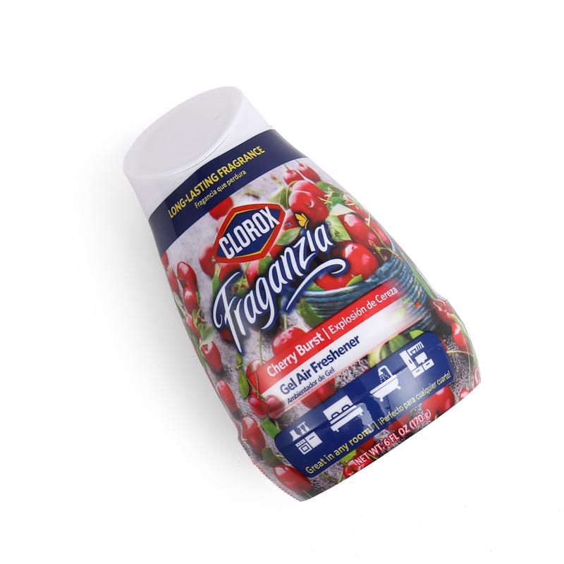 Clorox Fraganzia Cherry Burst Scent Air Freshener 6 oz Gel
