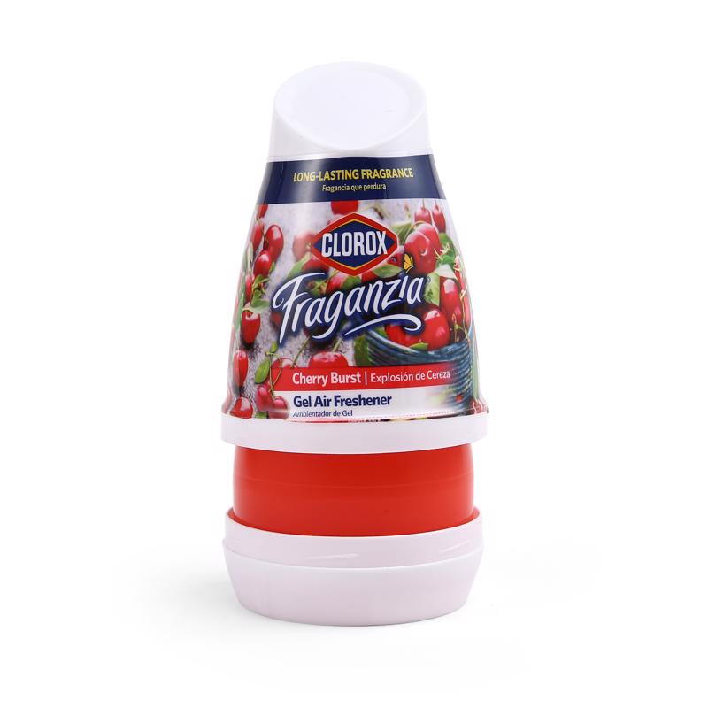 Clorox Fraganzia Cherry Burst Scent Air Freshener 6 oz Gel