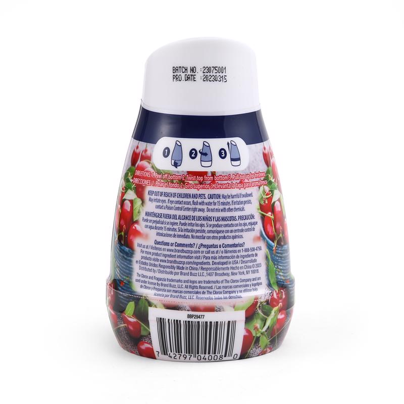 Clorox Fraganzia Cherry Burst Scent Air Freshener 6 oz Gel