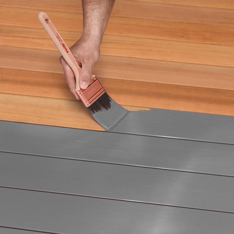 Cabot Heat-Reducing Solid Hampton Gray Water-Based Acrylic Stain and Sealer 1 gal