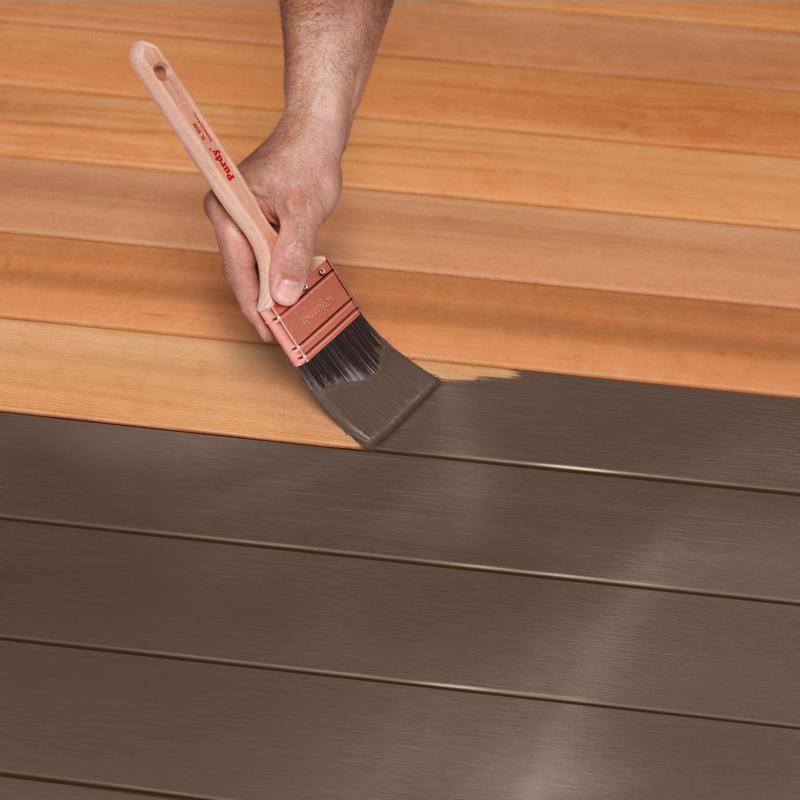 Cabot Heat-Reducing Solid Cashmere Brown Water-Based Acrylic Stain and Sealer 1 gal