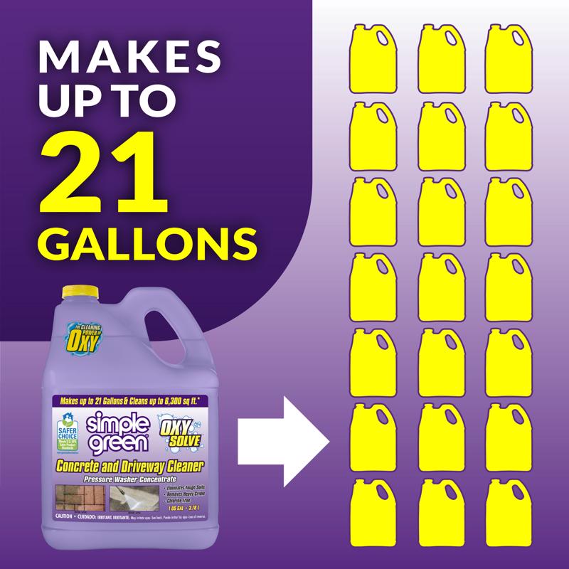 Simple Green Oxy Solve Concrete Cleaner 1 gal Liquid