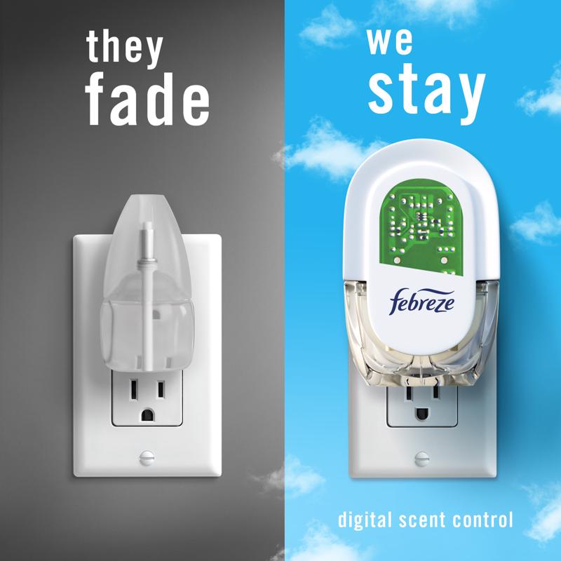 Febreze Plug Linen & Sky Scent Air Freshener Starter Kit 0.87 oz Liquid
