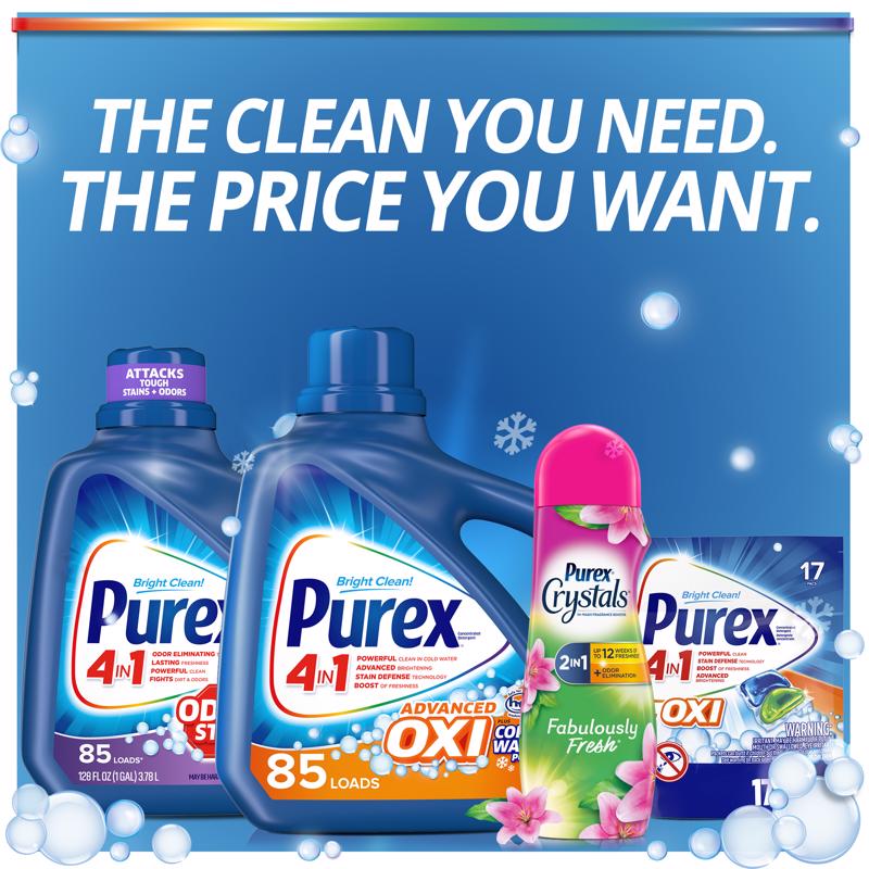 Purex Advanced Oxi No Scent Laundry Detergent Liquid 128 fl. oz.