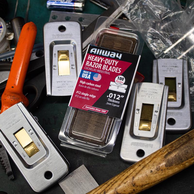 Allway Carbon Steel Single-Edge Razor Scraper