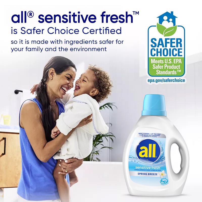 All Spring Breeze Scent Laundry Detergent Liquid 88 fl. oz.