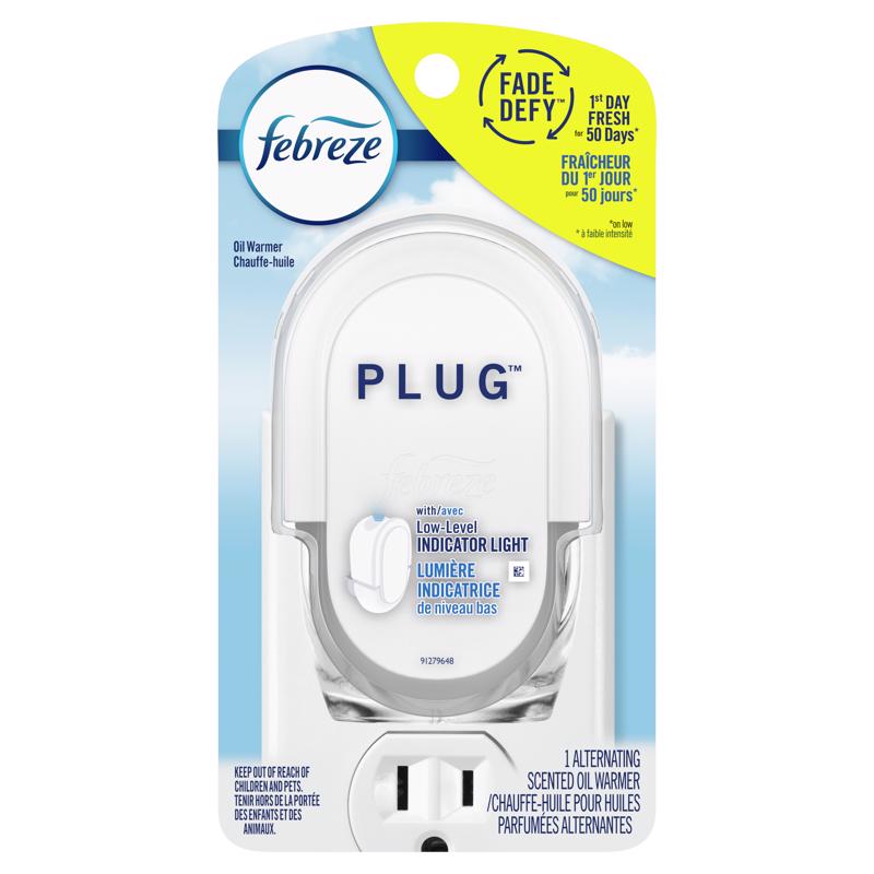 Febreze Plug Linen & Sky Scent Air Freshener Oil Warmer 1 oz Solid