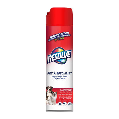 Resolve No Scent Pet Stain Carpet Cleaner 22 oz Foam