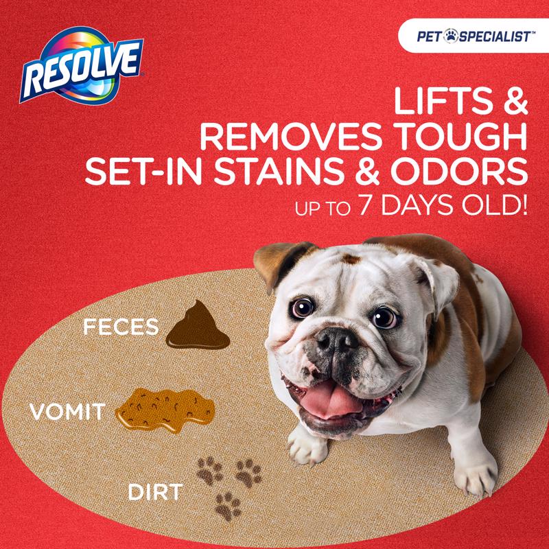 Resolve No Scent Pet Stain Carpet Cleaner 22 oz Foam