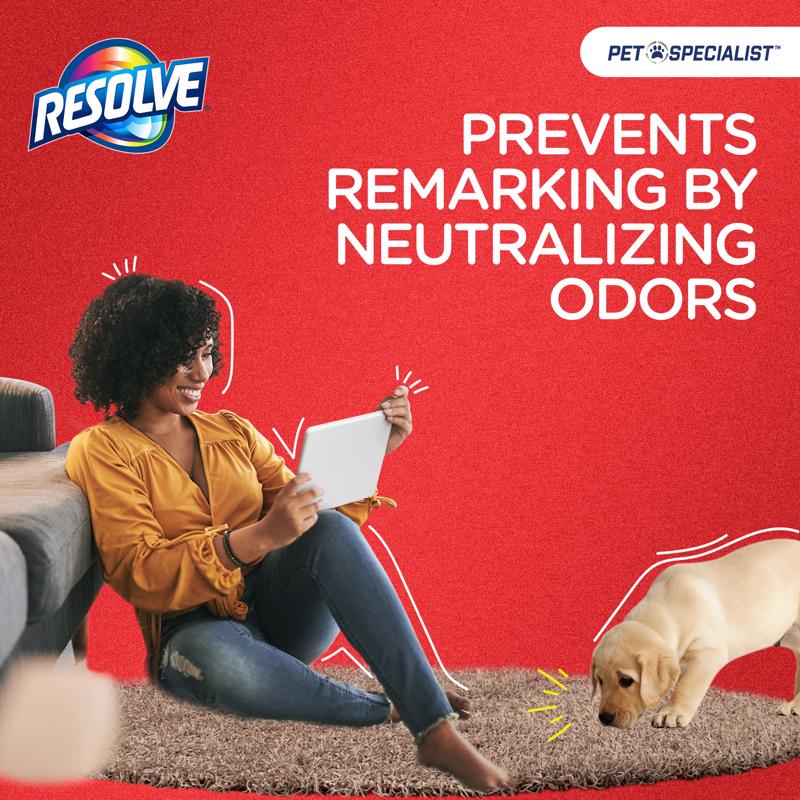 Resolve No Scent Pet Stain Carpet Cleaner 22 oz Foam