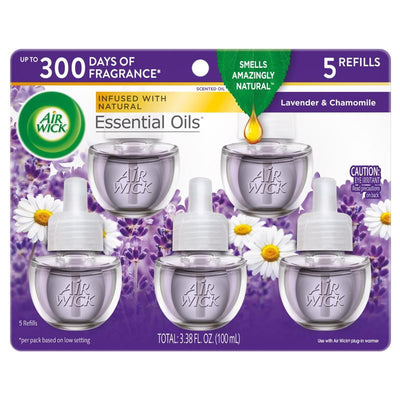Air Wick Lavender and Chamomile Scent Air Freshener Oil Refill 3.38 oz Liquid 5 pk