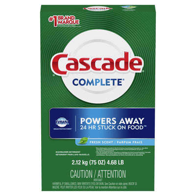 Cascade Complete Fresh Scent Powder Dishwasher Detergent 75 oz