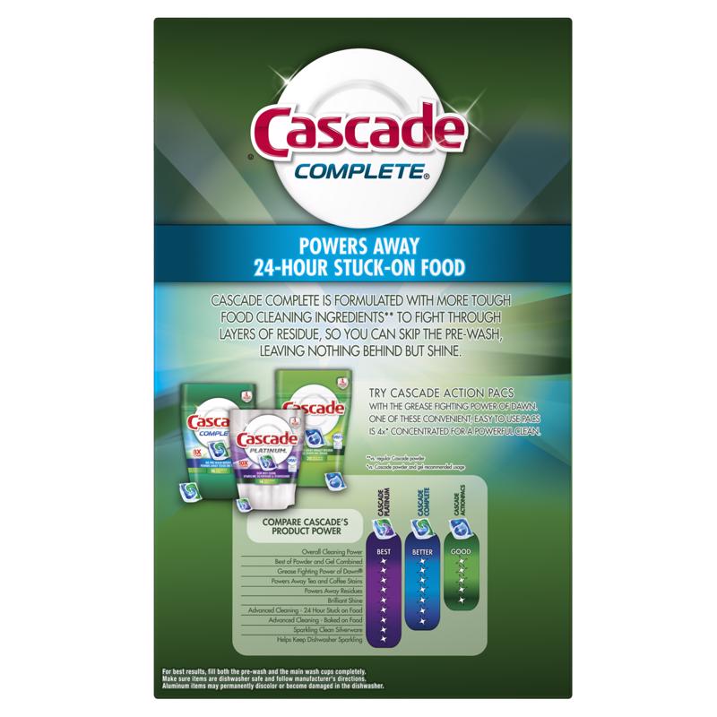 Cascade Complete Fresh Scent Powder Dishwasher Detergent 75 oz