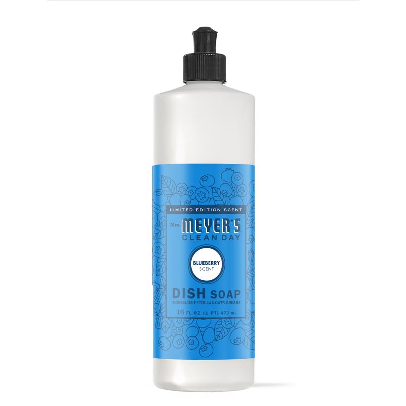 Mrs. Meyer's Clean Day Blueberry Scent Liquid Dish Soap 16 oz