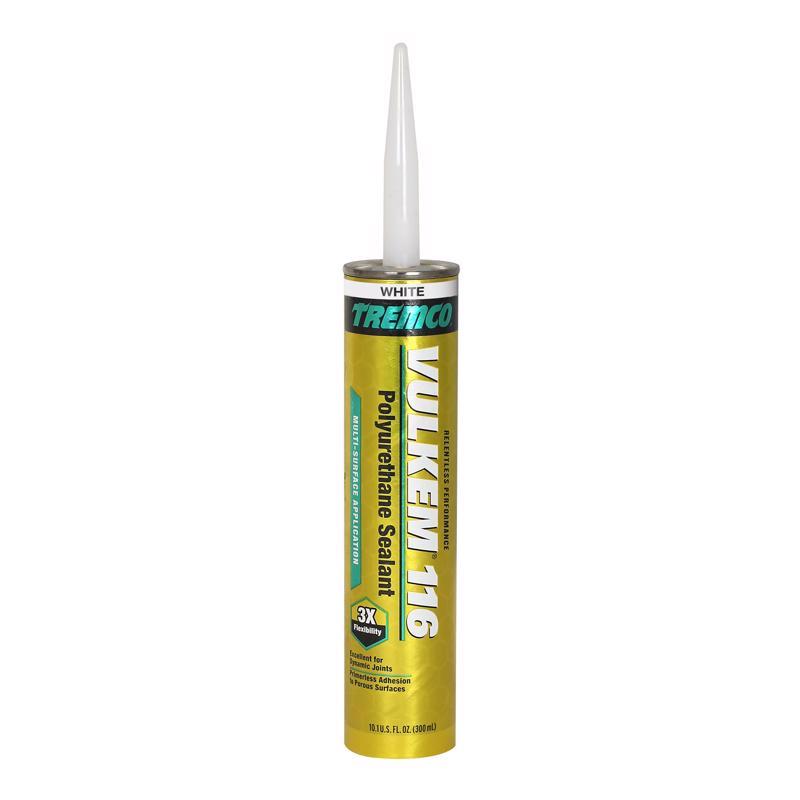 Vulkem 116 White Polyurethane Window and Door Caulk Sealant 10.1 fl. oz.