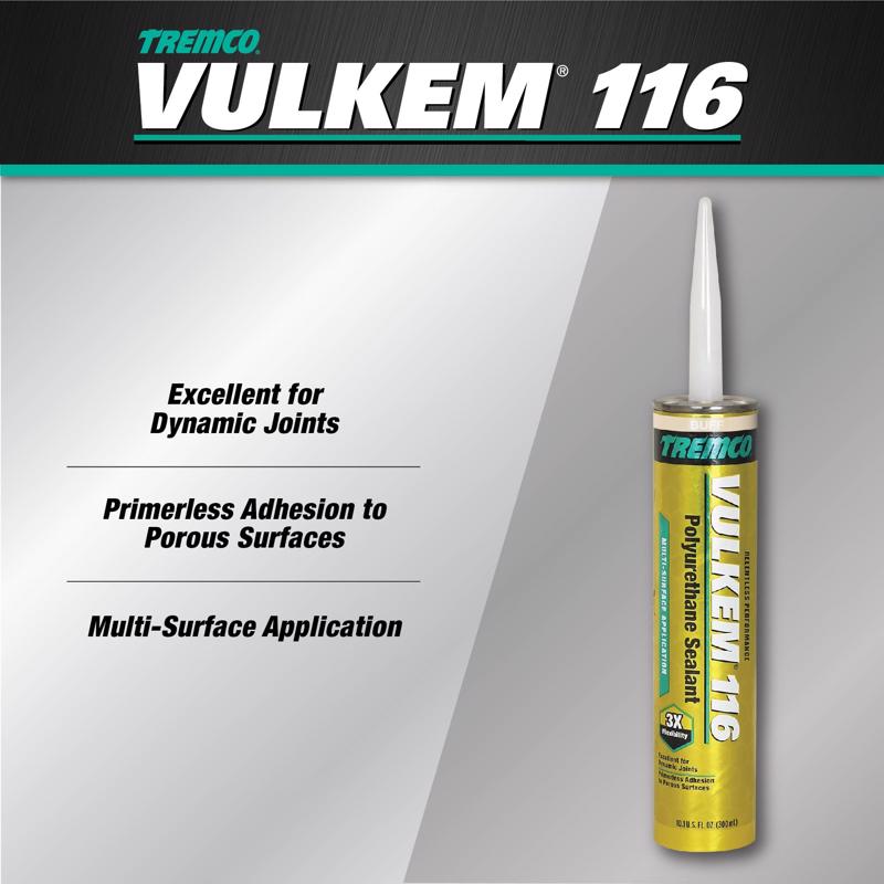 Vulkem 116 Buff Polyurethane Window and Door Caulk Sealant 10.1 fl. oz.