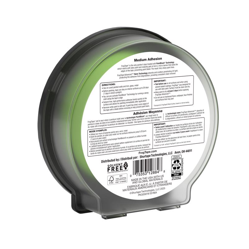 FrogTape Advanced 1.41 in. W X 45 yd L Green Medium Strength Painter's Tape