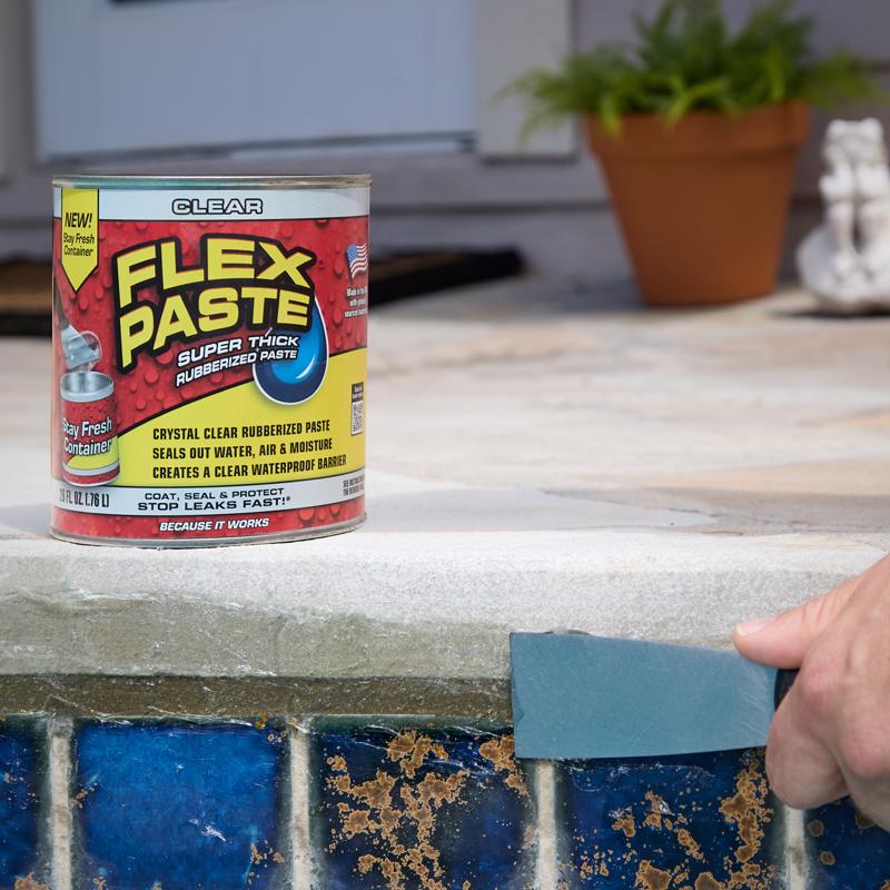 Flex Seal Family of Products Flex Paste Clear Rubberized Paste 26 fl. oz.