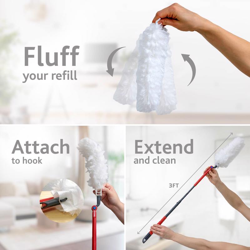 O-Cedar Flex and Catch Microfiber Duster Kit 36 in. L