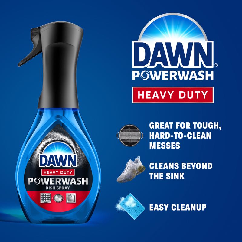 Dawn Powerwash Heavy Duty Fresh Scent Liquid Dish Spray 16 oz