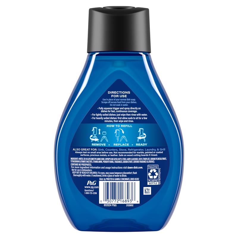 Dawn Powerwash Heavy Duty Fresh Scent Liquid Dish Spray Refill 16 oz