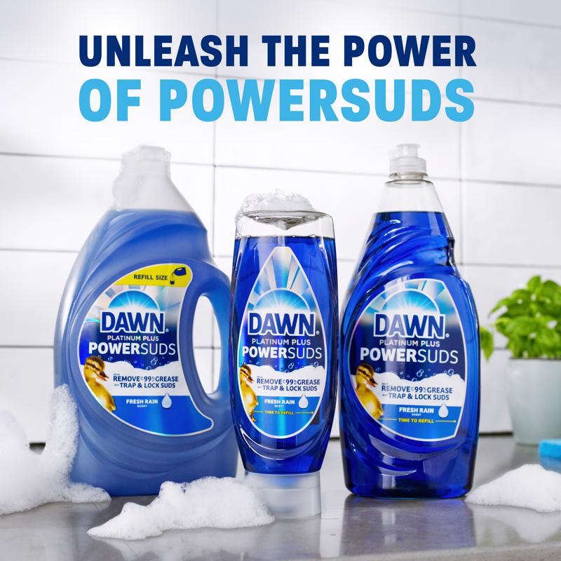 Dawn Platinum Plus PowerSuds Fresh Scent Liquid Dishwashing Liquid 13.6 oz
