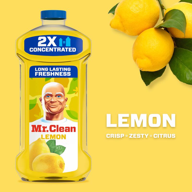 Mr. Clean Lemon Scent Concentrated Multi-Surface Cleaner Liquid 41 oz