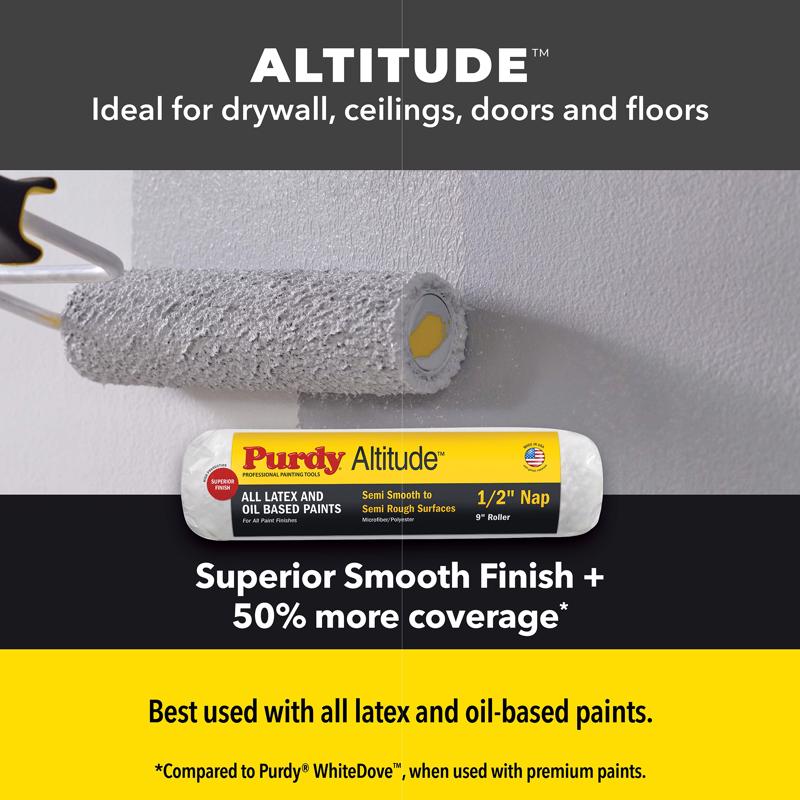 Purdy Altitude Microfiber 9 in. W X 3/8 in. Regular Paint Roller Cover