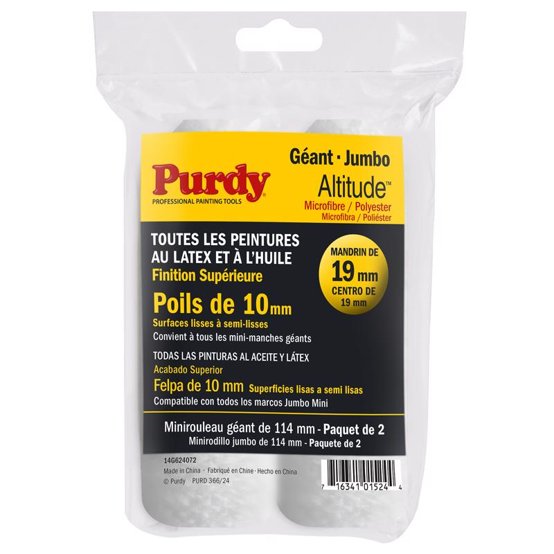 Purdy Altitude Poly Micro 4.5 in. W X 3/8 in. Jumbo Mini Paint Roller Cover 2 pk