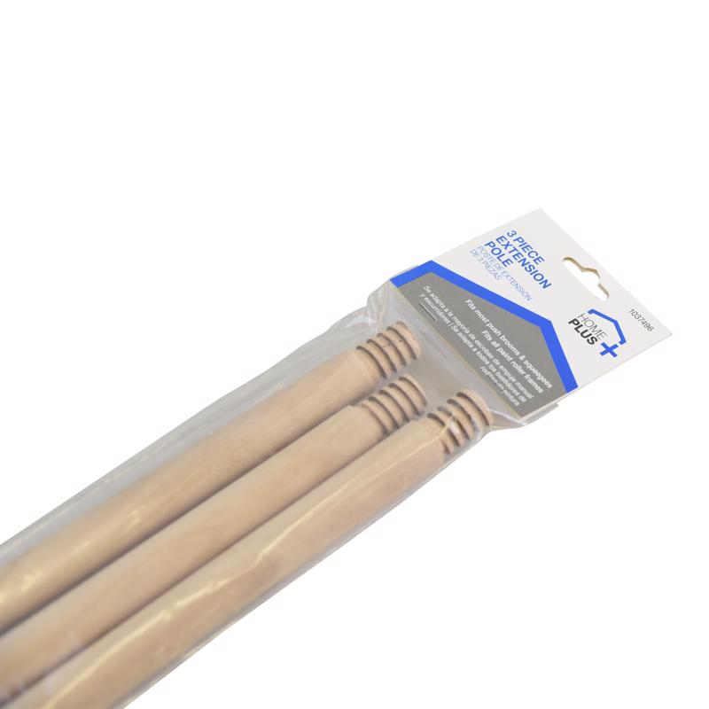Home Plus 12 in. L X 1-1/4 in. D Wood Extension Pole Brown